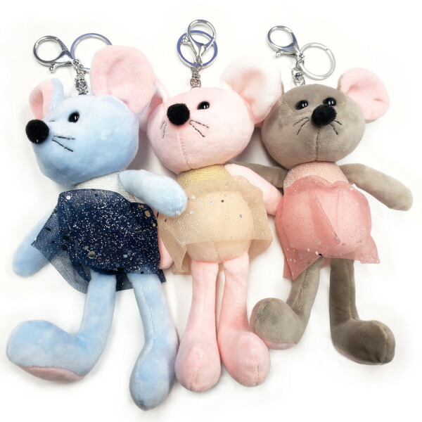 楽天市場】可愛いねずみさんキーホルダーバッグチャーム キーリング