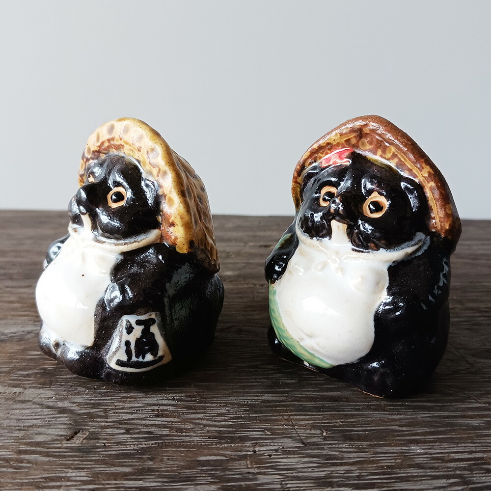 楽天市場】ミニチュア 置物 飾り フィギュア 福狸 カップル 夫婦 ペア