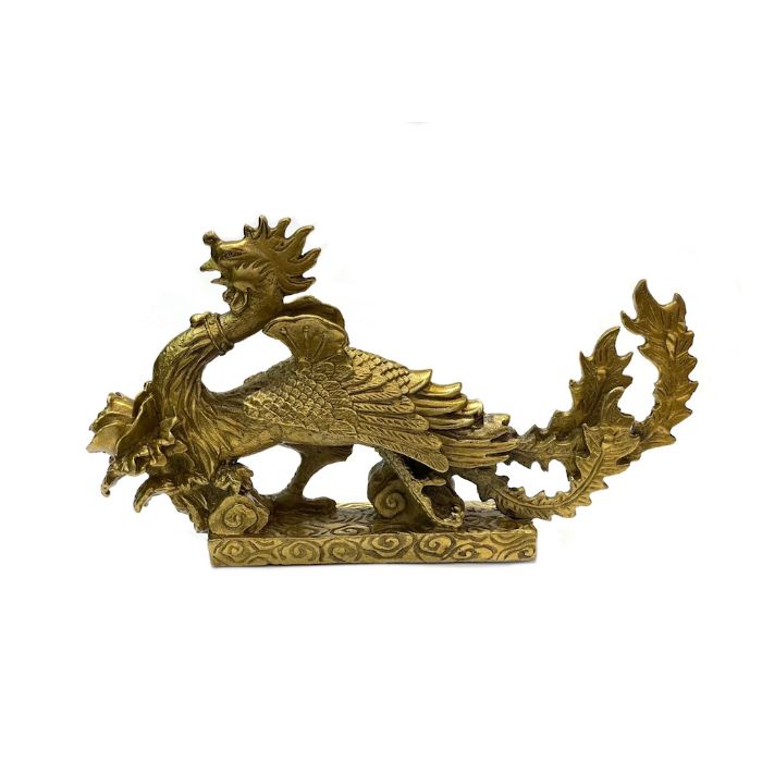 楽天市場】鳳凰 銅 金 ゴールド フェニックス 置物 守護神 縁起物 中国