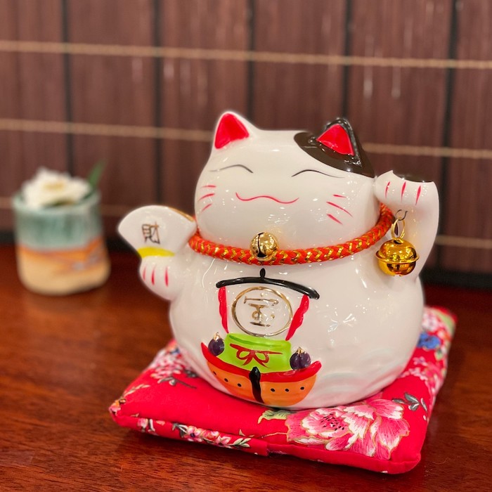 楽天市場】招き猫 宝船 小 al21007 貯金箱 招き猫 ネコ ねこ まねき猫