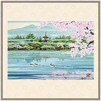 楽天市場】井堂雅夫『 京の花の歳時記 』絵画 京都 12か月 日本版画