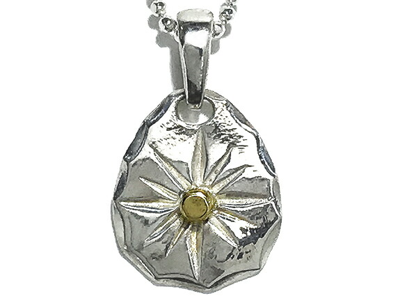 楽天市場】K18太陽 シルバーペンダントトップ メタルトップ シルバー