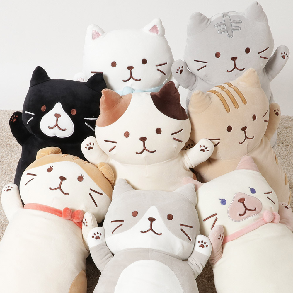 楽天市場】もっちり抱きぐるみ ぬいぐるみ 猫 可愛い ギフト 抱き枕