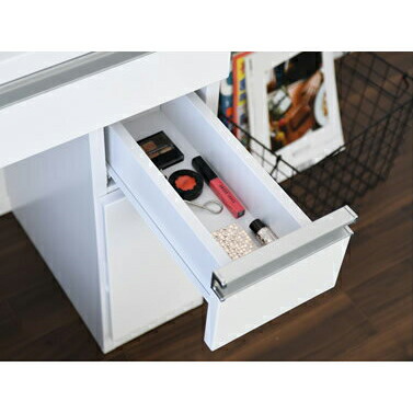 楽天市場】ドレッサー 一面鏡 収納付き 椅子付き モダン ホワイト