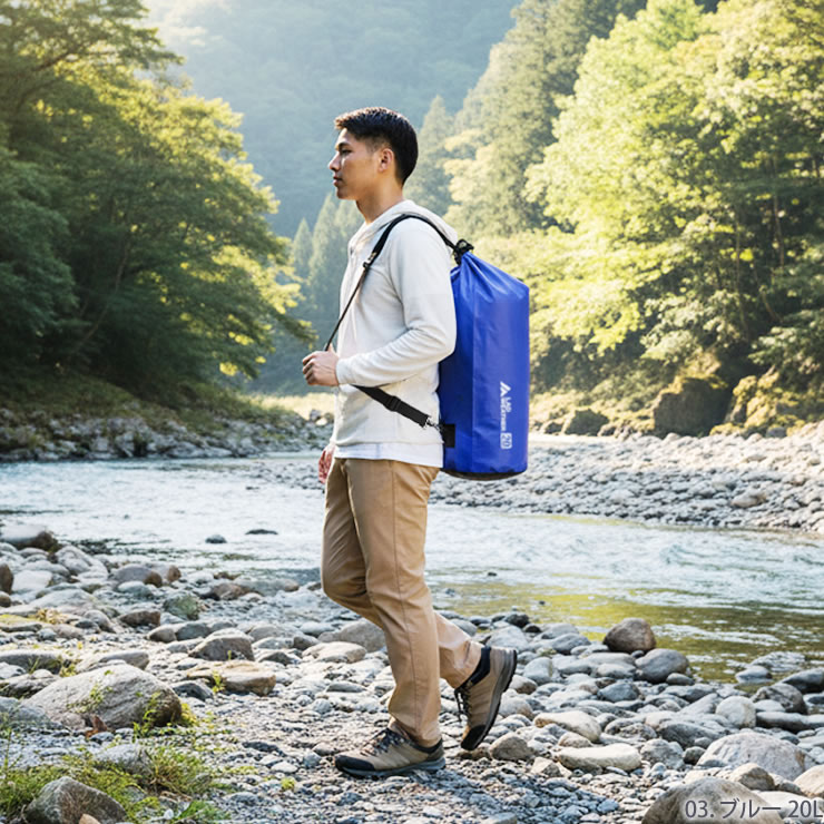 楽天市場】防水バッグ 5L [激しい水でも濡れない] ドライバッグ 2WAY