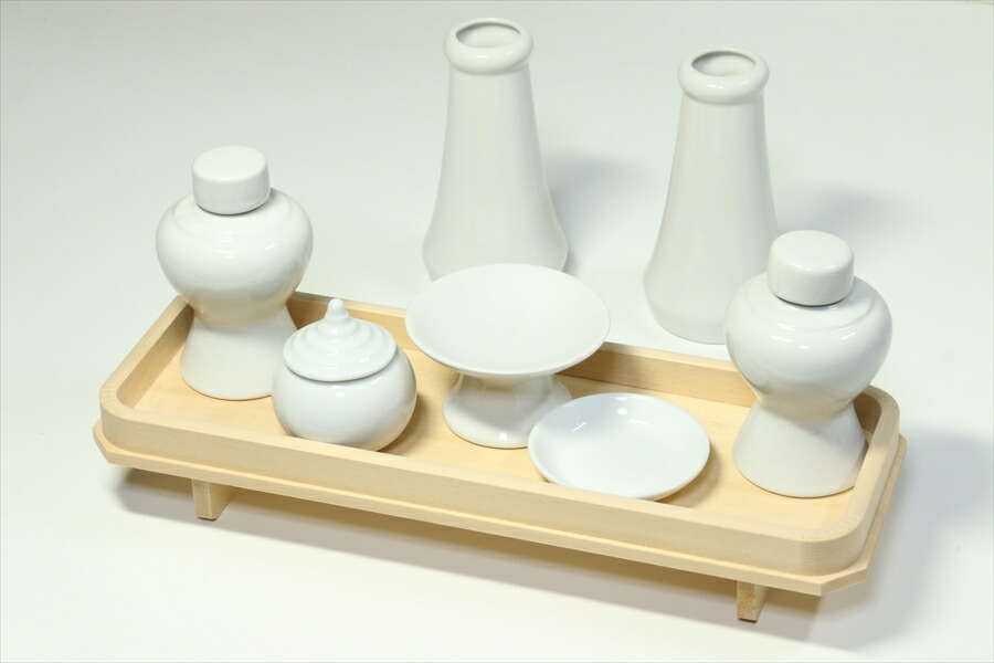 楽天市場】神具セット 土器セット 高杯仕様 国産 木曽ひのき 長膳付