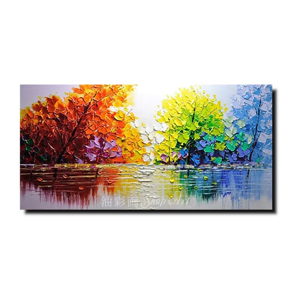 楽天市場】油絵 抽象画【手塗】手書きの油彩画 【送料無料】モダン