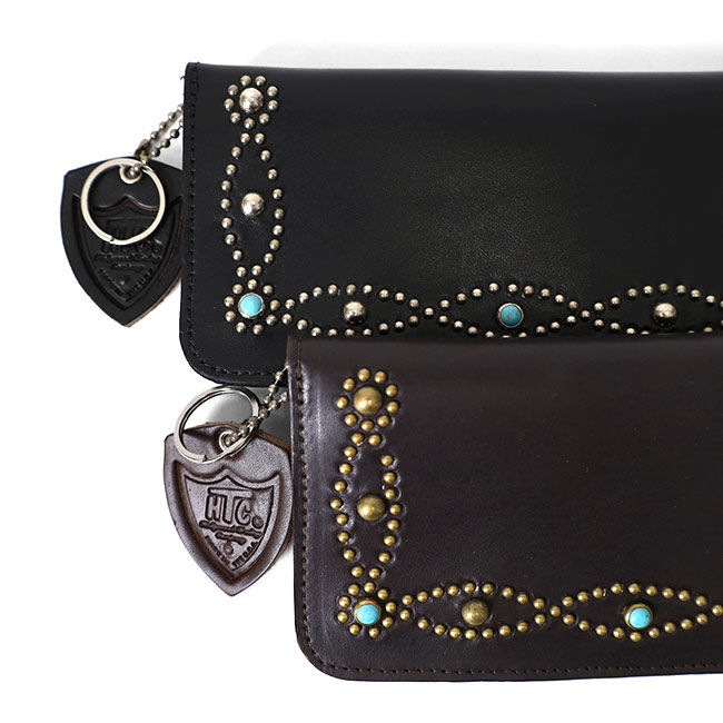 楽天市場】HTC エイチティーシー スタッズ レザー ウォレット TYPE-1 D