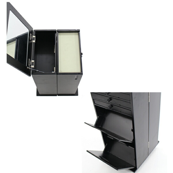 楽天市場】送料無料 新品 ジュエリーケース ドレッサー 鏡付き