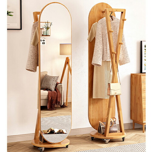 楽天市場】スタンドミラー 鏡 全身 全身鏡 姿見鏡 ポールハンガー