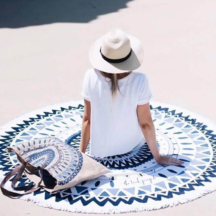 楽天市場】【全品11%OFF！22H限定】【楽天1位】ラウンドビーチタオル