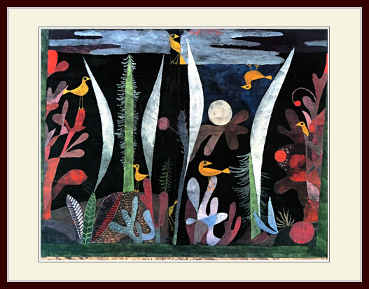 楽天市場】クレー・「黄色い鳥のいる風景」 : グーピルギャラリー