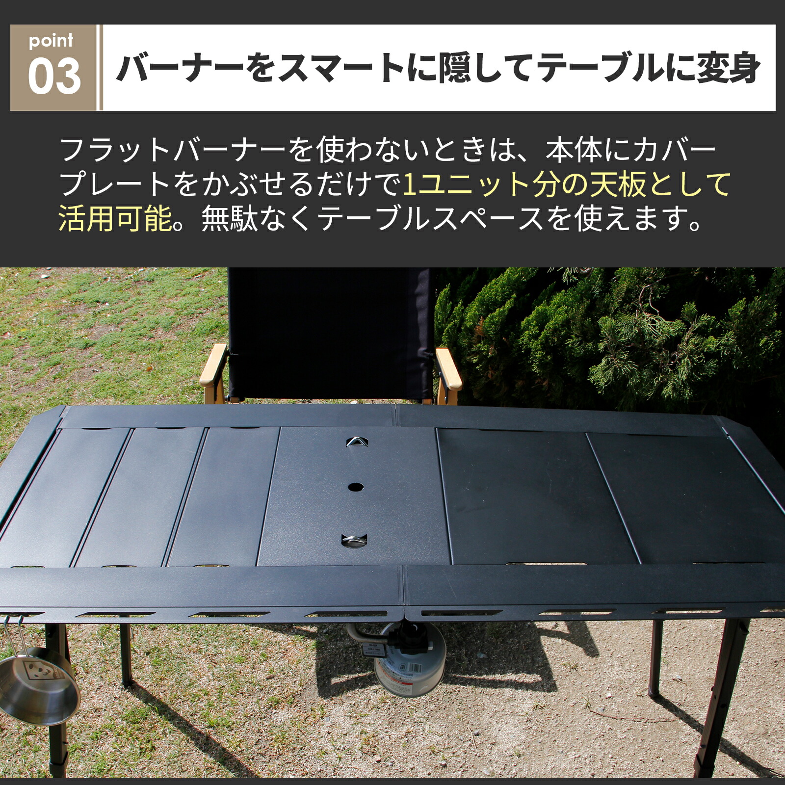 楽天市場】GRANDOOR 【公式】IGT フラットバーナー用 天板 蓋 カバー