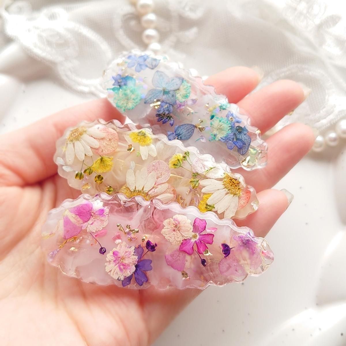 楽天市場】【ドライフラワー】レジンのためのフラワーセット 押し花