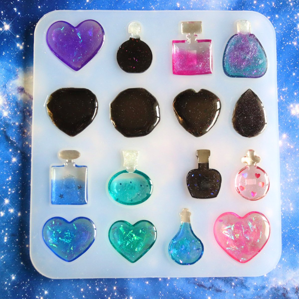 楽天市場】【シリコン型・モールド】香水瓶とモチーフ シリコン