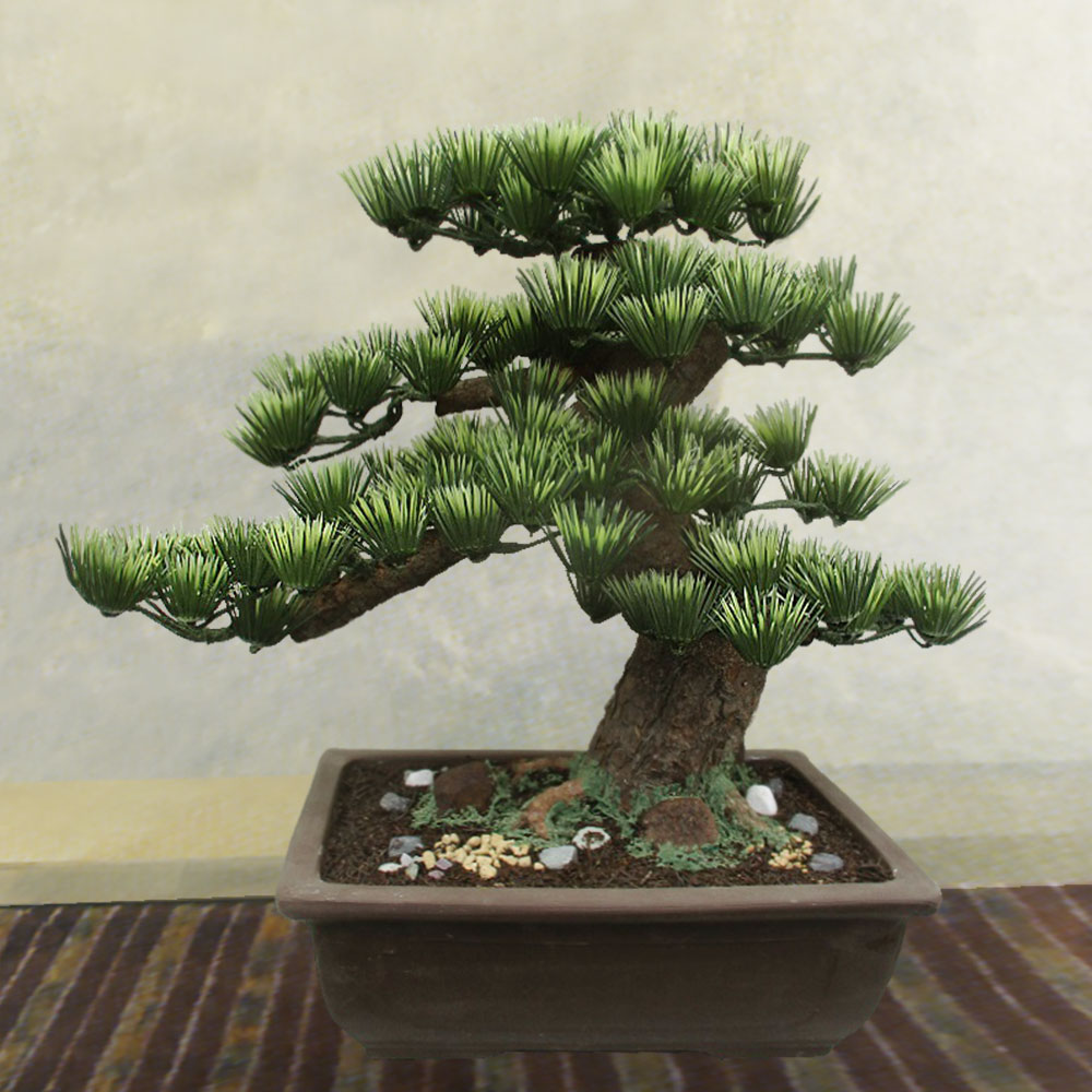 楽天市場】盆栽 松 フェイクグリーン おしゃれ 人気 造花 リアル