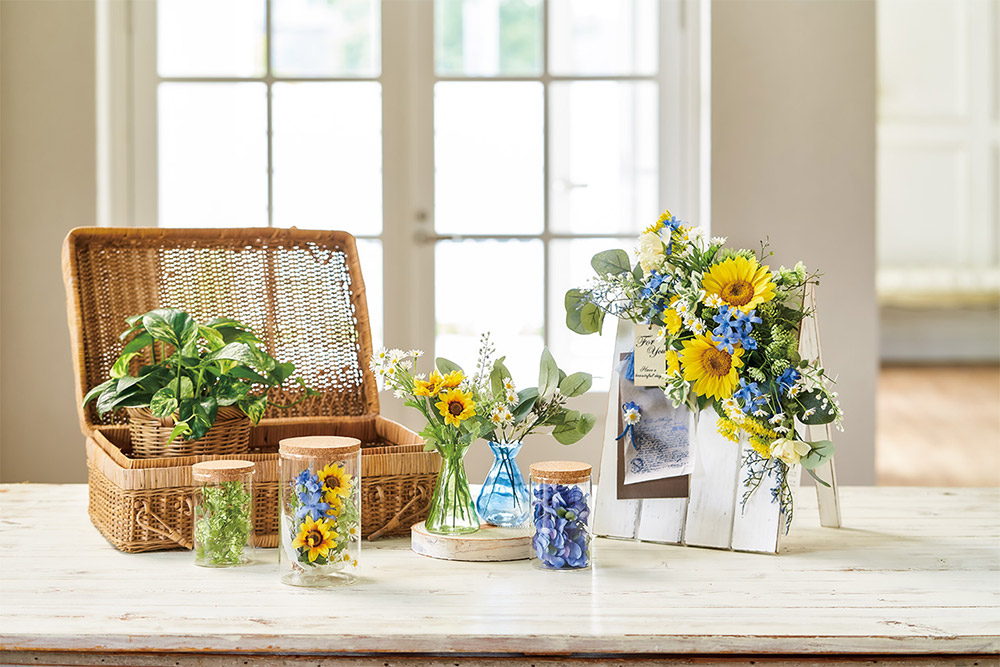 楽天市場】造花 ブルースター おしゃれ 人気 アーティフィシャル