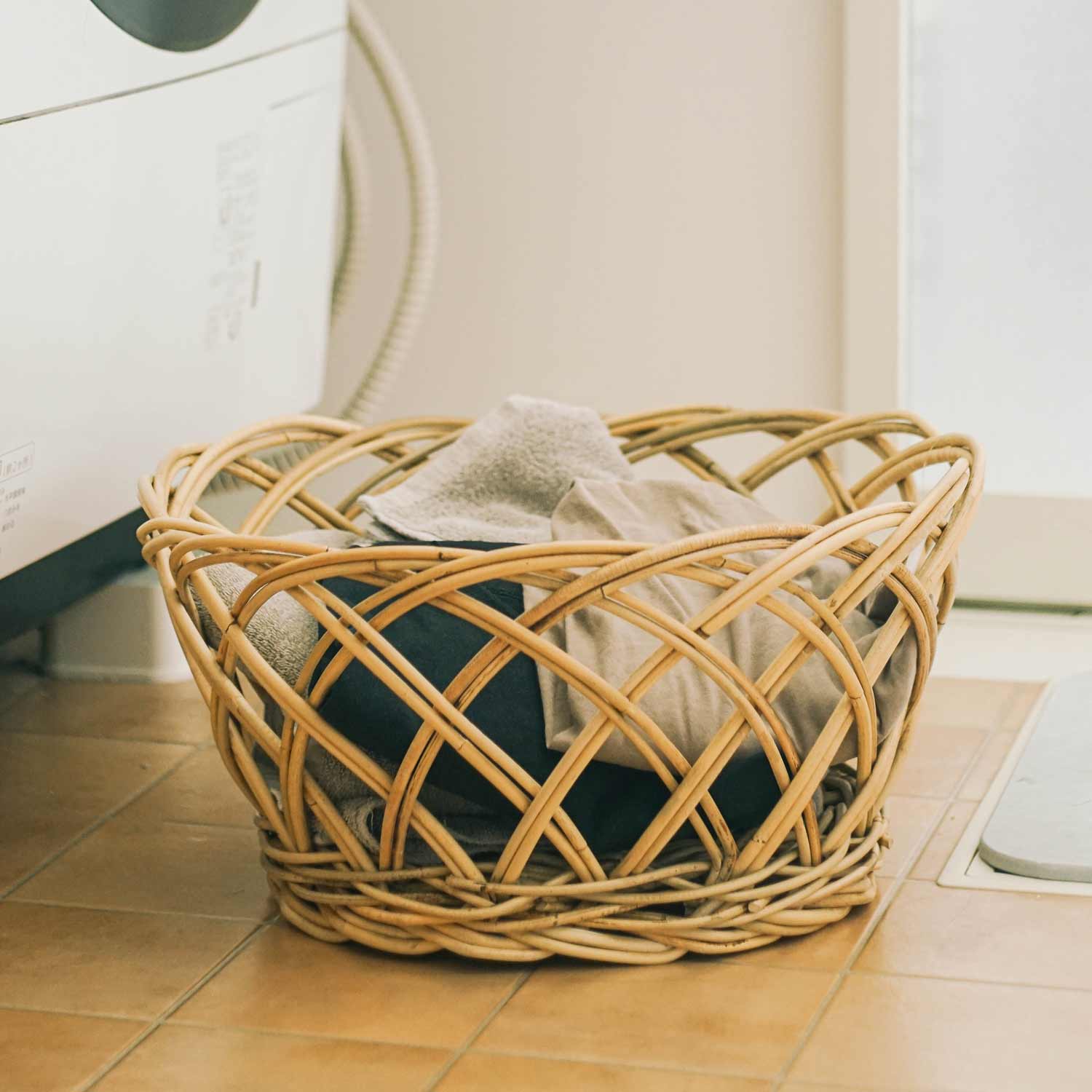 楽天市場】松野屋 ラタン脱衣かご バスケット 籐 整理 収納 インテリア
