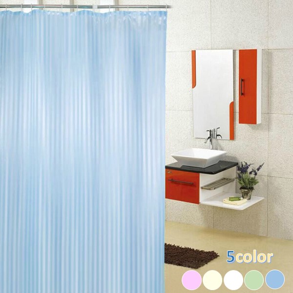 楽天市場】防カビ 防水 サテンストライプ柄 透けない 撥水 シャワー