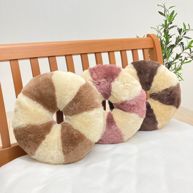 楽天市場】ムートン円座 クッション 座布団 直径約38cm 羊毛皮