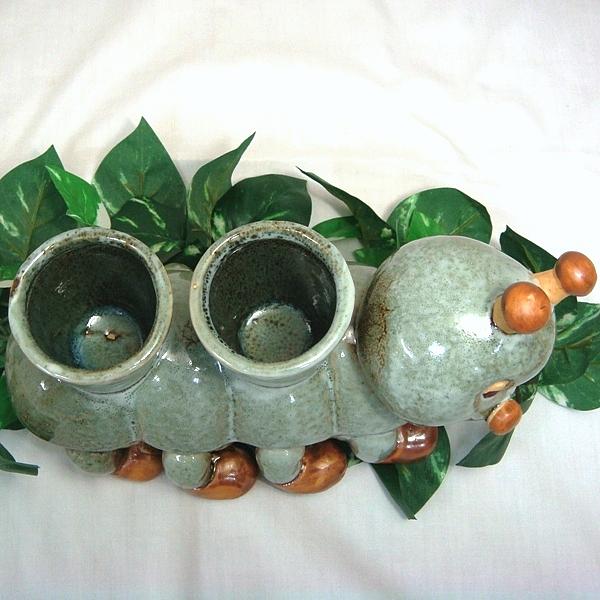 楽天市場】＼27日11:59迄10％OFFクーポン／ 芋虫 置物 イモムシ 陶器