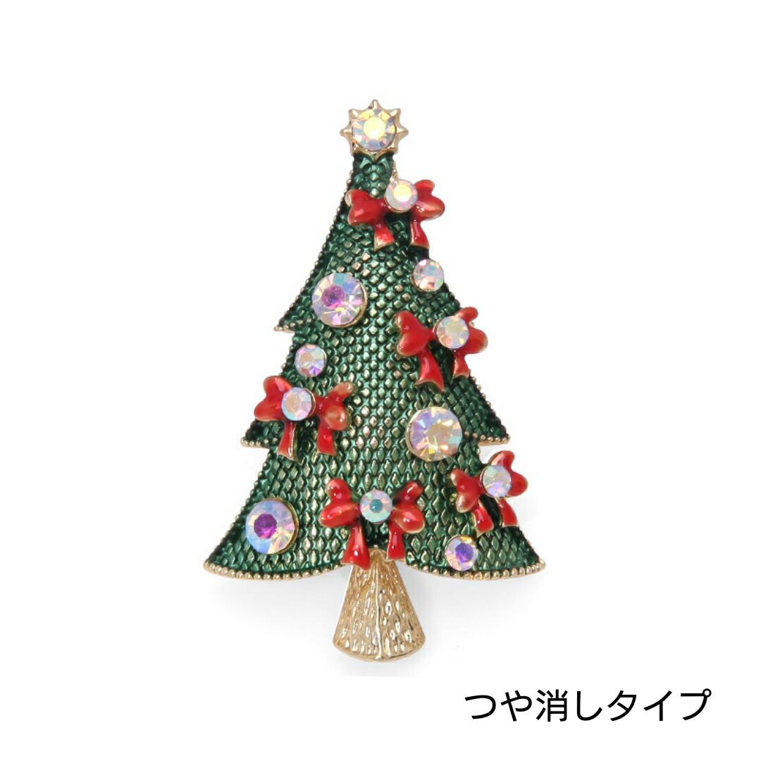 楽天市場】スワロフスキー クリスマス ツリー ブローチ リボン☆ギフト