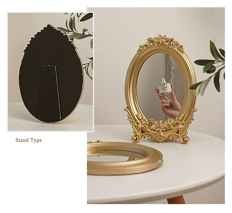 楽天市場】【groceries127】アンティーク鏡 スタンドミラー レトロ