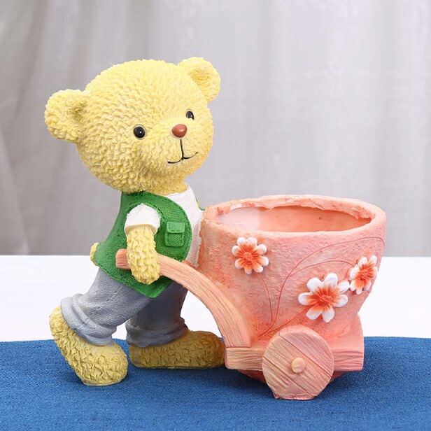 楽天市場】【vase190】植木鉢 ベア クマ プランター アニマル 多肉