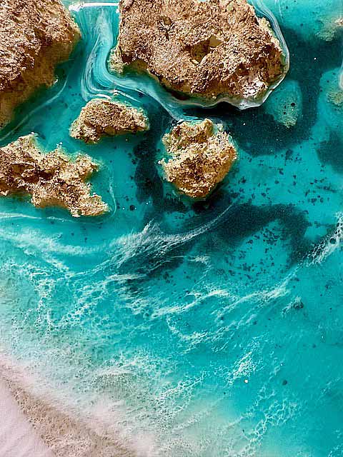 楽天市場】HA-JA WORLDオーシャンレジンアートパネル サイズ(300×300mm