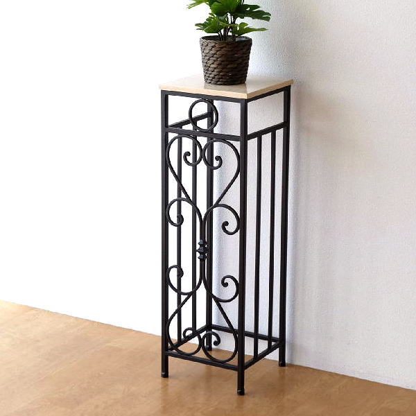 楽天市場】花台 アイアン おしゃれ 大理石 玄関 フラワースタンド