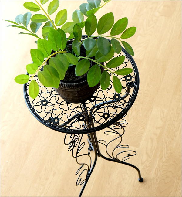 楽天市場】フラワースタンド アイアン 花台 おしゃれ かわいい 花鉢