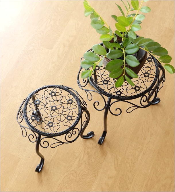 楽天市場】花台 フラワースタンド アイアン おしゃれ アンティーク