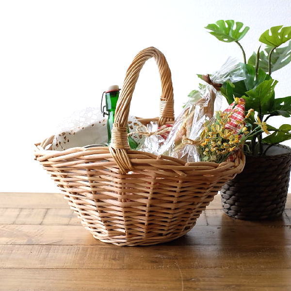 楽天市場】かご カゴ バスケット ウィロー おしゃれ かわいい 柳
