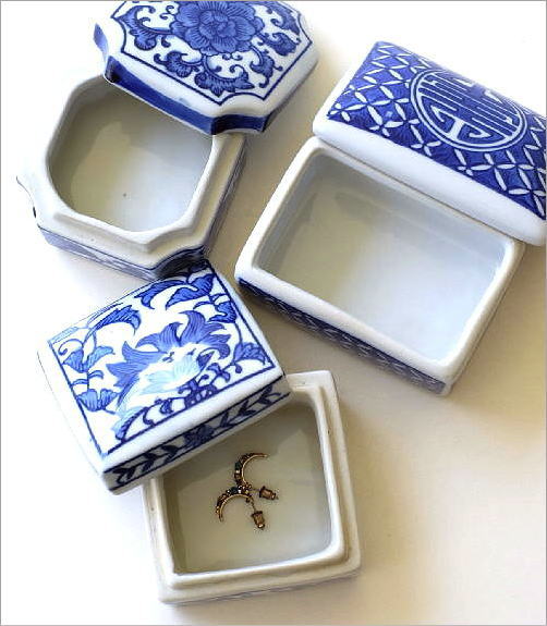 楽天市場】小物入れ 卓上 陶器 おしゃれ シノワズリ 手のひらサイズ