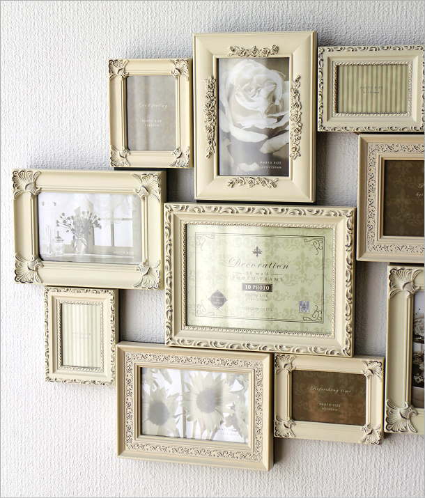 楽天市場】フォトフレーム 壁掛け 複数 多面 おしゃれ アンティーク