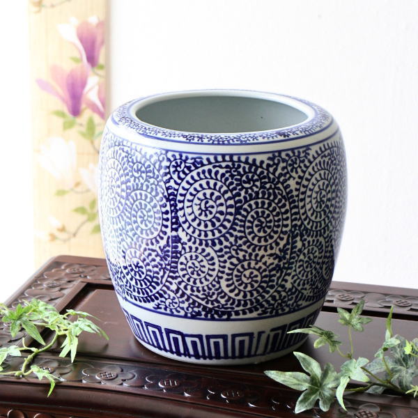 楽天市場】植木鉢 おしゃれ 陶器 火鉢 陶器鉢 メダカ鉢 金魚鉢 丸型