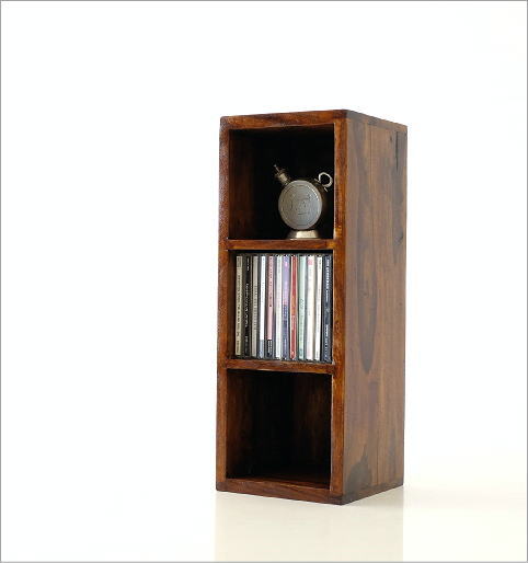 楽天市場】CDラック 木製 天然木 無垢材 CDボックス CD収納BOX 収納棚