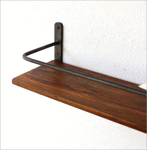 楽天市場】ウォールシェルフ 木製 アイアン 棚 壁掛け 壁付け 飾り棚