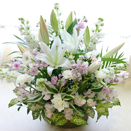 楽天市場】【送料無料 即日発送】大輪 白百合 お供え花(フラワー