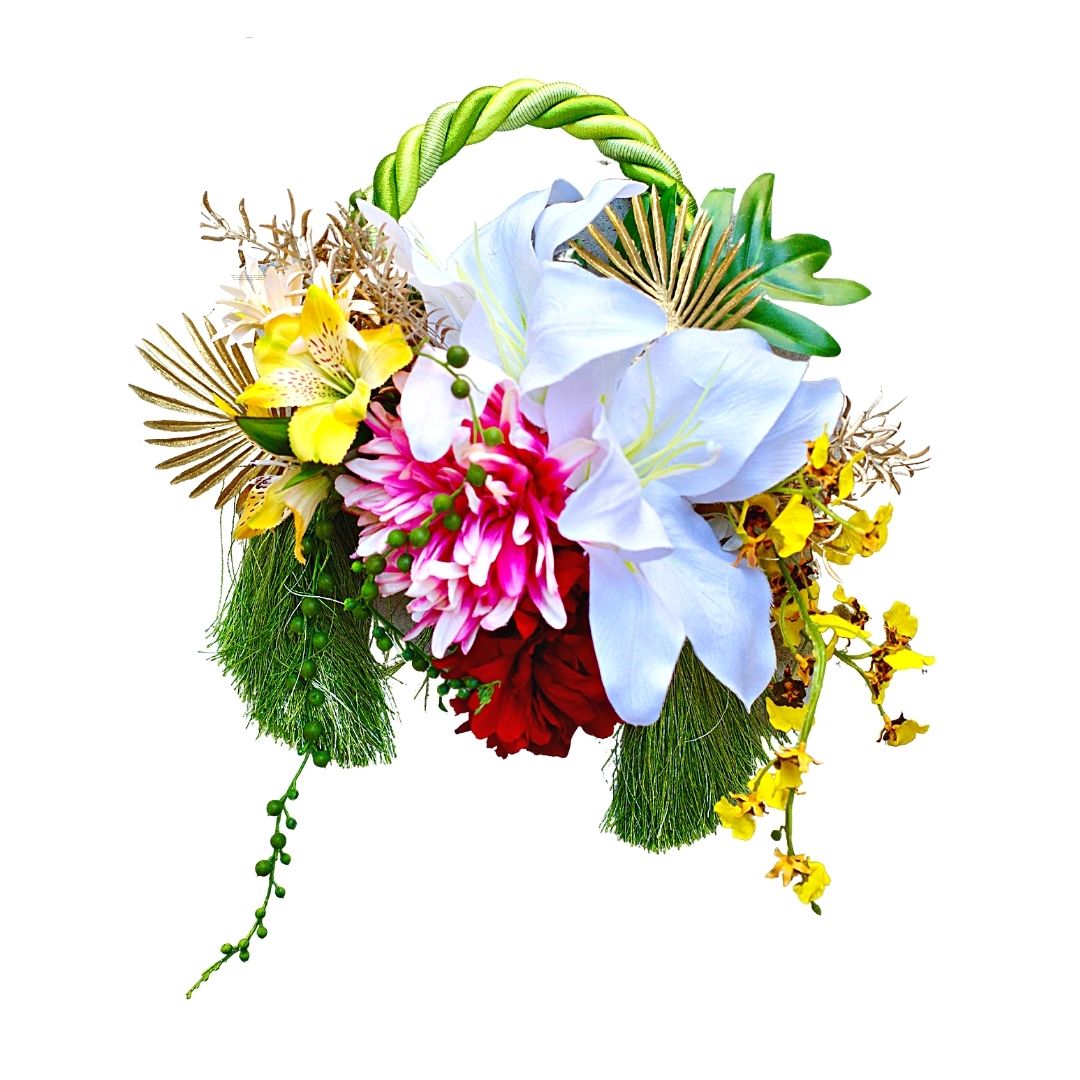 楽天市場】【 和装用ブーケ】ゆりの華やかバッグブーケ 和装 着物 着物