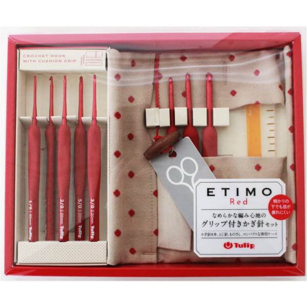 楽天市場】かぎ針 セット エティモ レッド ETIMO Red クッション