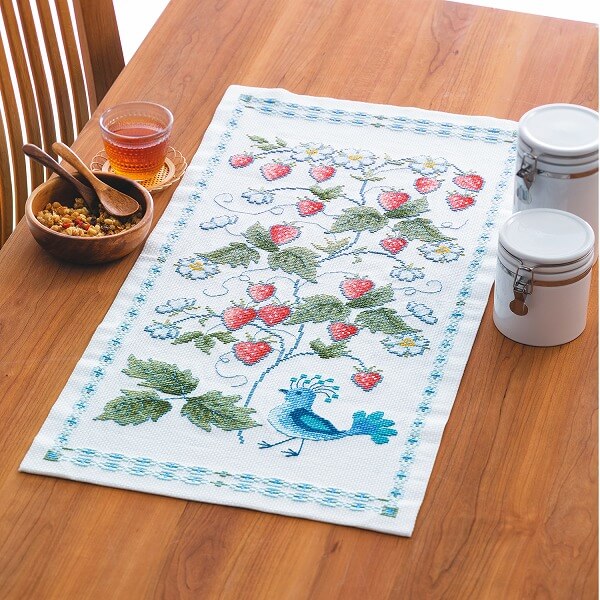 楽天市場】クロスステッチ キット 花咲く庭の小さな物語 テーブル
