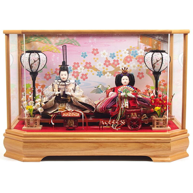 楽天市場】雛人形 コンパクトケース飾り お雛様 コンパクト 雛飾り