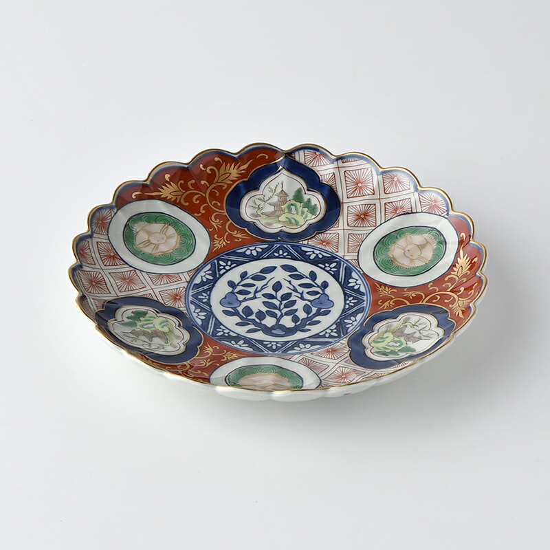 楽天市場】赤濃木甲山水 和皿【波佐見焼き】石丸陶芸林九郎窯