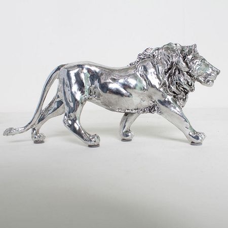 楽天市場】アンティークシルバー ライオン オブジェ：Sサイズライオン