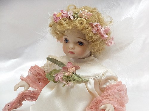 楽天市場】若月まり子 ビスクドール「ベビーエンジェル：ピンク」【楽