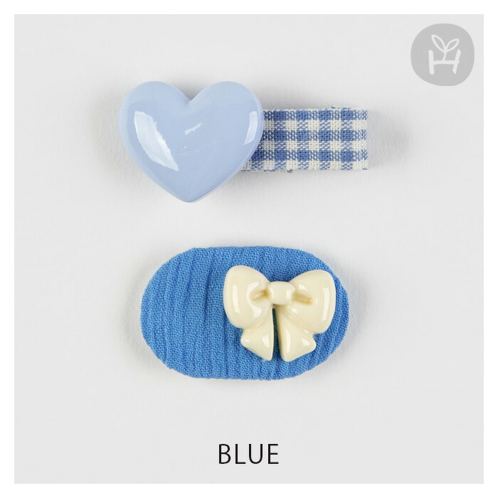 楽天市場】ケルシー ミニー ベビー ヘアピン 2点セット 青 ブルー