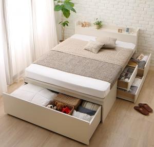 楽天市場】収納付きベッド シングルベッド 薄型スタンダードポケット