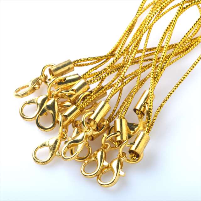 楽天市場】カニカン ストラップ 10本 金具カラー金 ゴールド