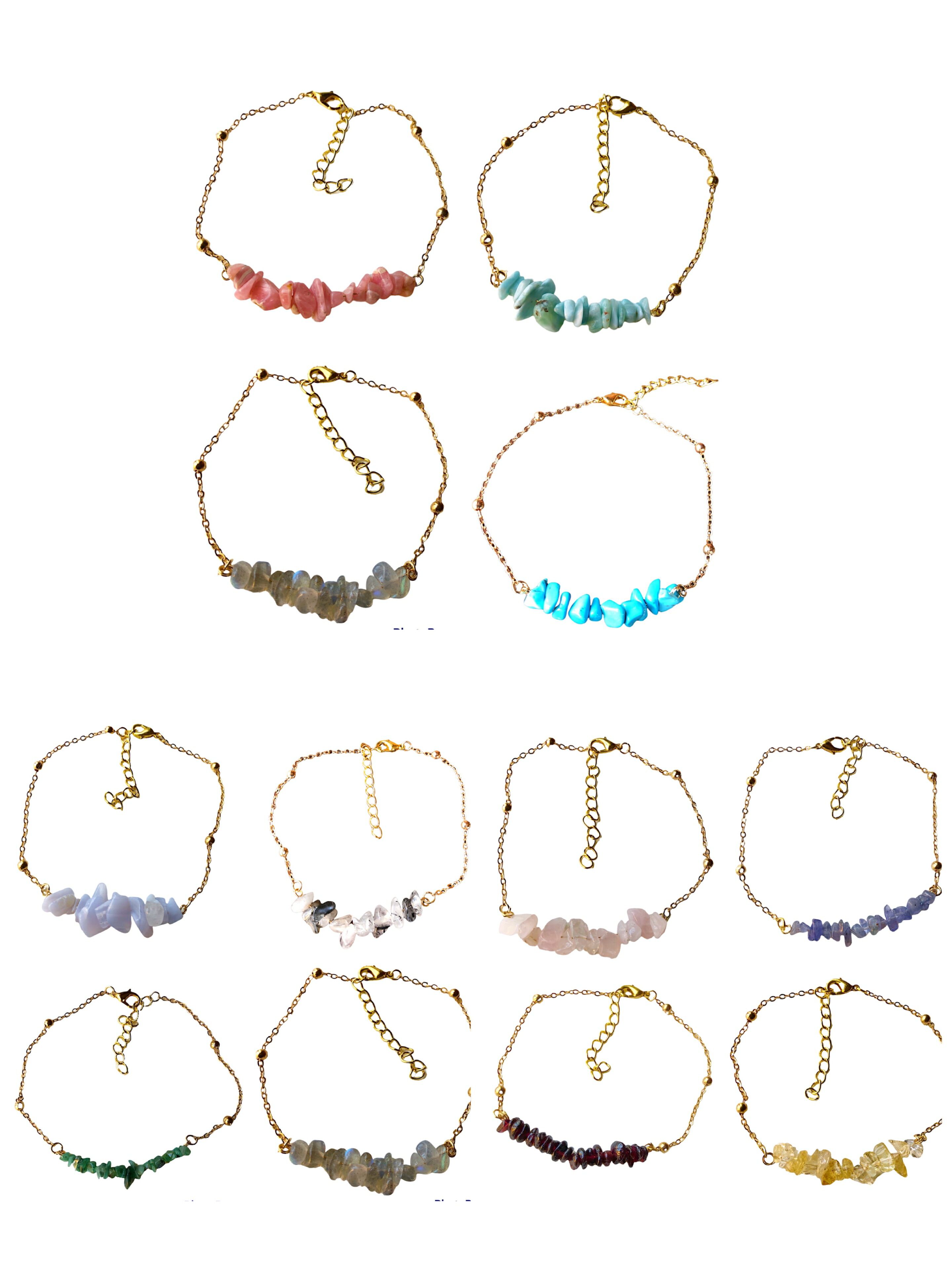 楽天市場】【サービス価格】天然石さざれ石とゴールドチェーンのお洒落